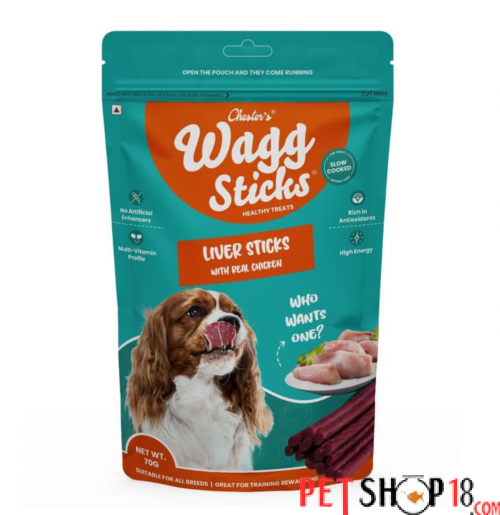 Chesters Wagg Sticks Dog Treats Liver Sticks 70 Gm